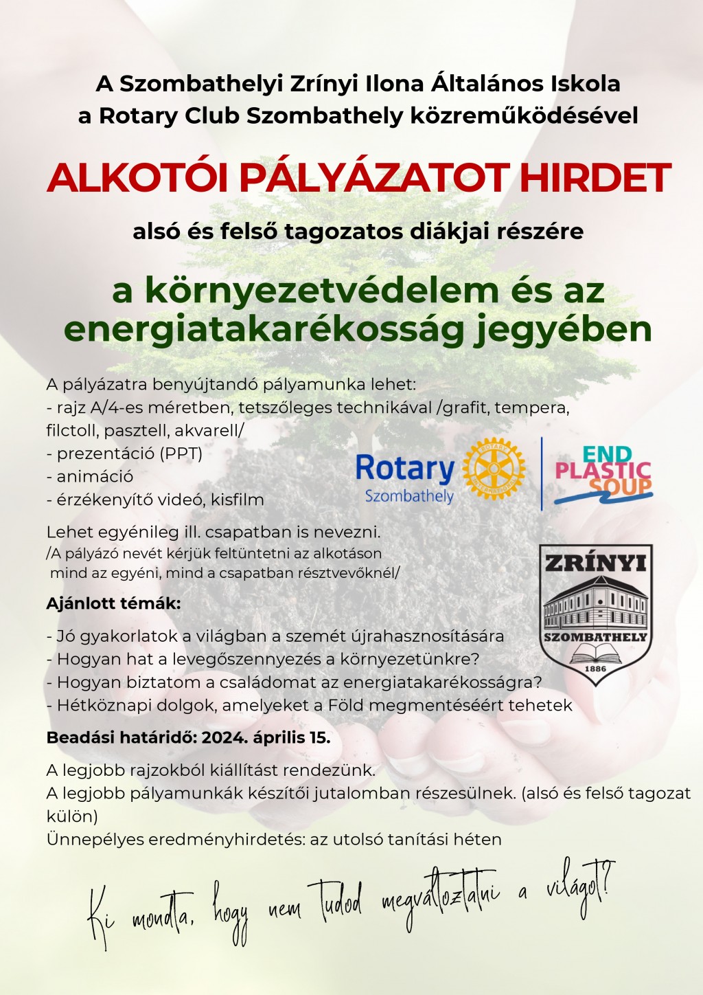 Zrnyi Rotary Alkoto palyazat 2024.04.15